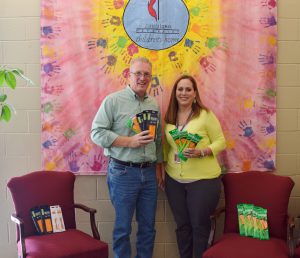 Our North LA Field Officer, Howard Hines, delivered nearly 700 pencils to Howard School teacher Jennifer Blake on behalf of Plantation Park Elementary School in Bossier City where his wife Jackie is a teacher.